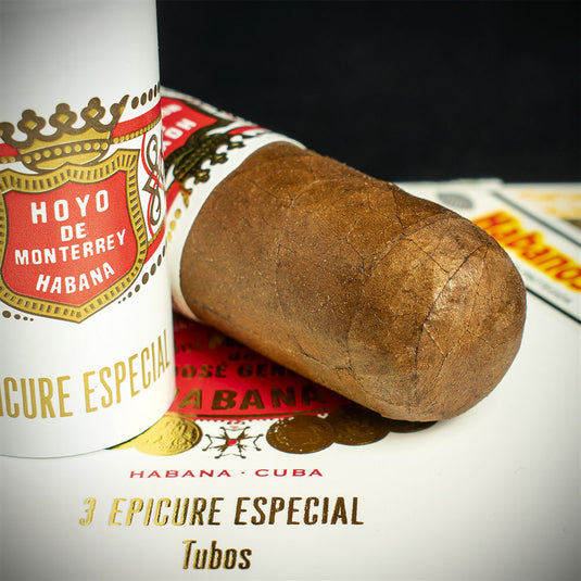 Hoyo de Monterrey Epicure Especial Tubos Cuban Cigars - 3 Pack