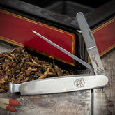 Rodgers Classic Pipe Smokers Knife - Brushed Chrome