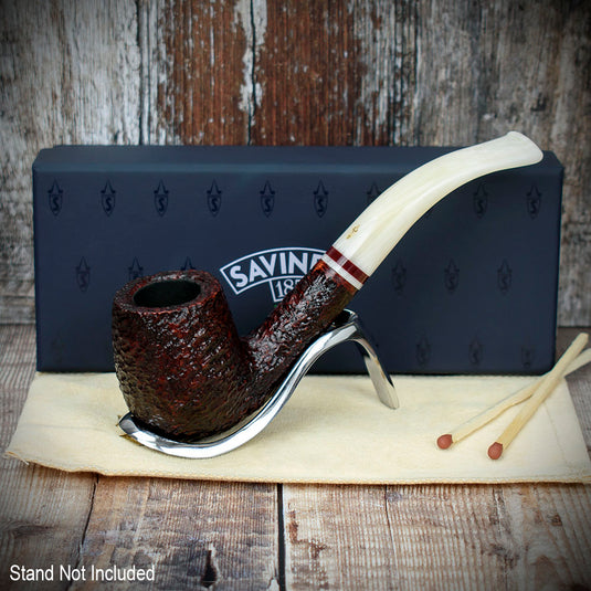 Savinelli Avorio Rustic Brown 606 - 9mm Briar Pipe