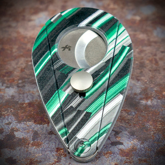 *DISC* Xikar Xi-2 Nightlife Green 201NLG Double Blade Cigar Cutter