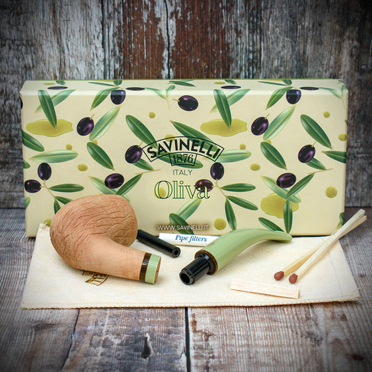 Savinelli Oliva Natural Rustic 601 - 6mm Pipe **DISC**