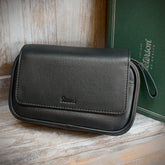 Peterson 2 x Pipe Zipped Compendium Bag - POU-133 Black