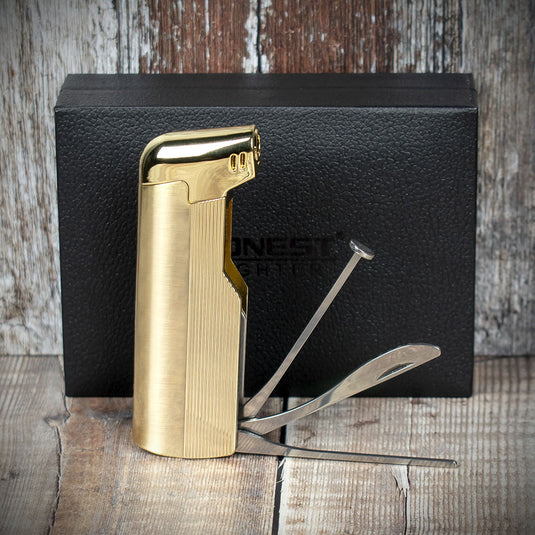 Honest Penryn Pipe Lighter - Gold