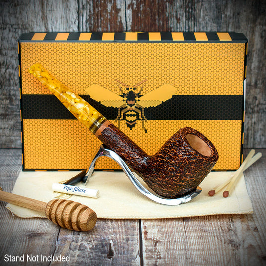 Savinelli Miele Rusticata Brownblast 111 - 6mm Briar Pipe