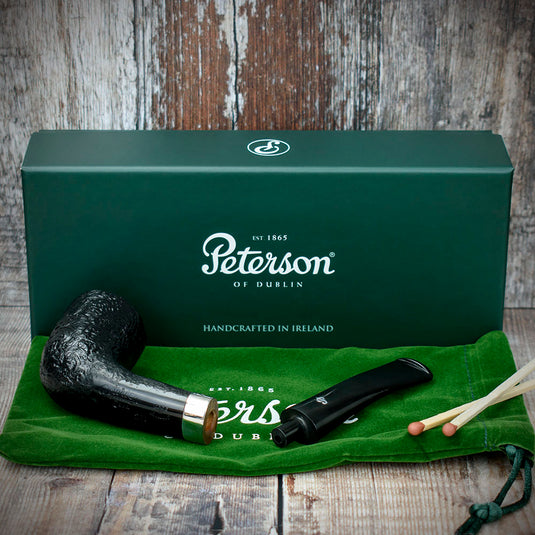 Cara Sandblasted Briar Pipe by Peterson of Dublin - Shape 268