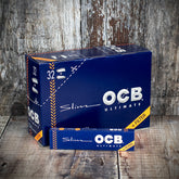 OCB Kingsize Slim Ultimate Rolling Papers & Tips - Box of 32