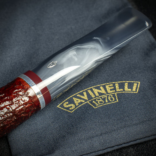 Savinelli Lunaria Rustic Briar Smoking Pipe - Shape 141KS 6mm