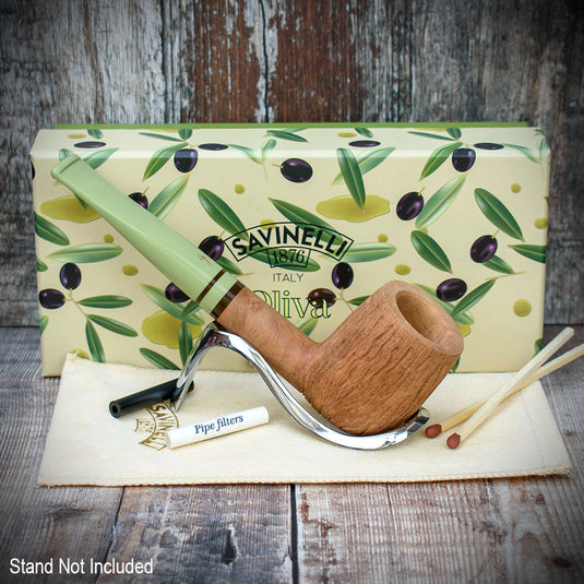 Savinelli Oliva Natural Rustic 111 - 6mm Pipe **DISC**