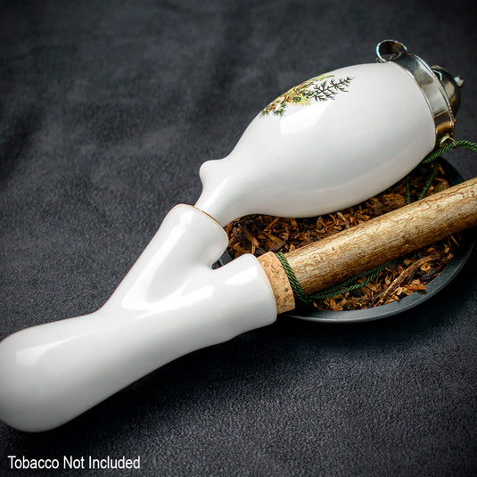 Bavarian Pipe Churchwarden Porcelain Bowl - Deer Scene