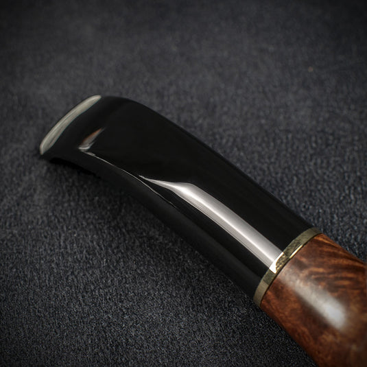Jean Claude Rustic Wave 9mm Filter Briar Smoking Pipe - Shape 01