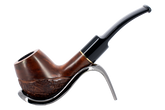 Jean Claude 9mm Filter Rustic Wave Briar Smoking Pipe - Shape 52
