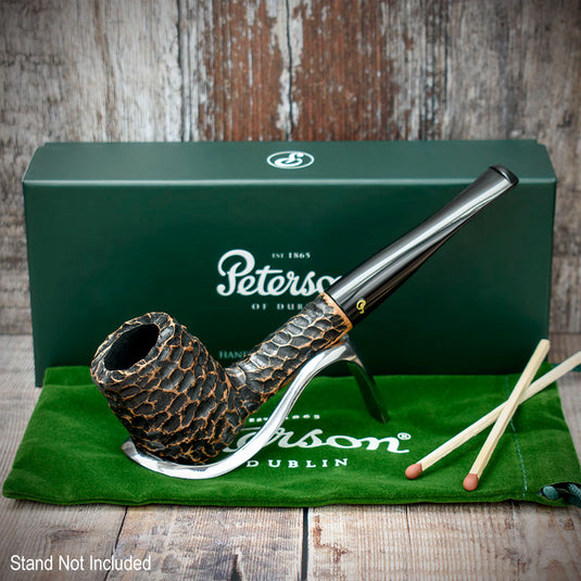 Aran Rusticated Briar Smoking Pipe By Peterson of Dublin - Shape No.06