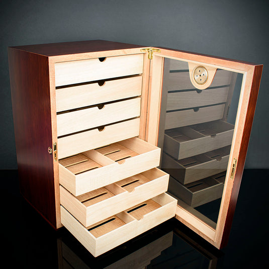 Cigar Humidor Cabinet Cherry 200 Capacity - HU22
