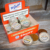 McChrystal's Snuff (12 Flavoured Mini Tins) Selection Box