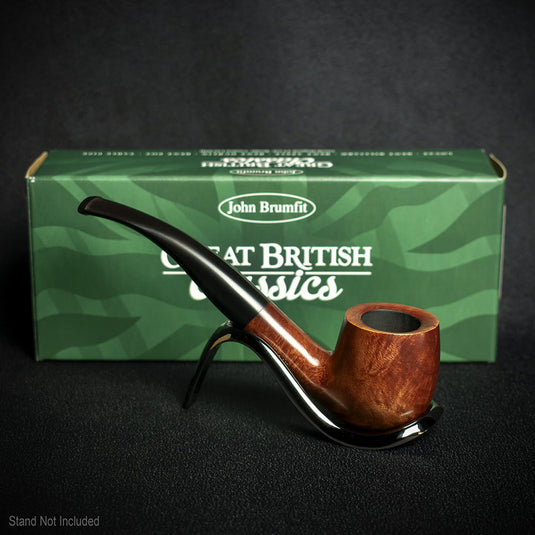 John Brumfit Great British Classics Briar Smoking Pipe - Bent Pot