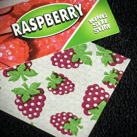 Juicy Jay's King Size Slim Rolling Papers - Raspberry