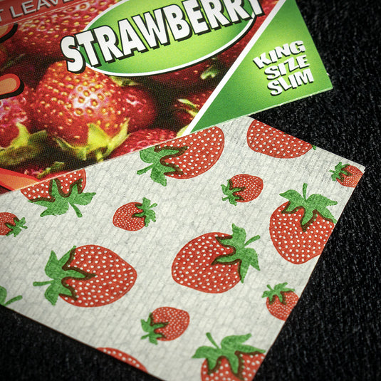 Juicy Jay's King Size Slim Rolling Papers - Strawberry