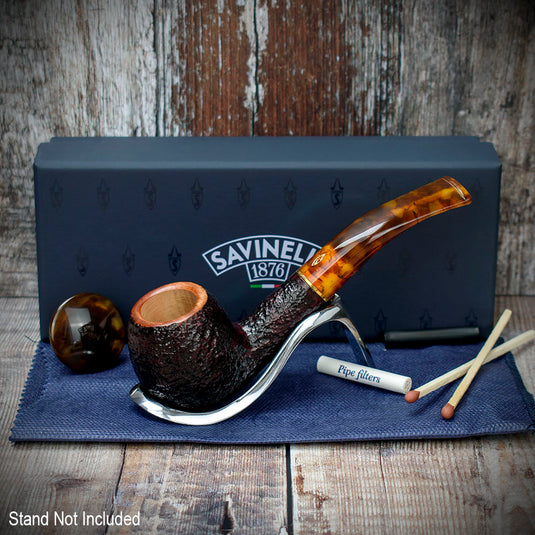 Savinelli Tortuga Rustic Shape No.626 - 6mm Briar Pipe