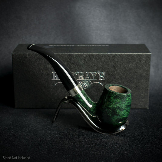 Rattrays Lowland 63 Green Smooth Bent 9mm Pipe