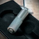 Cigar Punch with Key Ring - Satin Silver