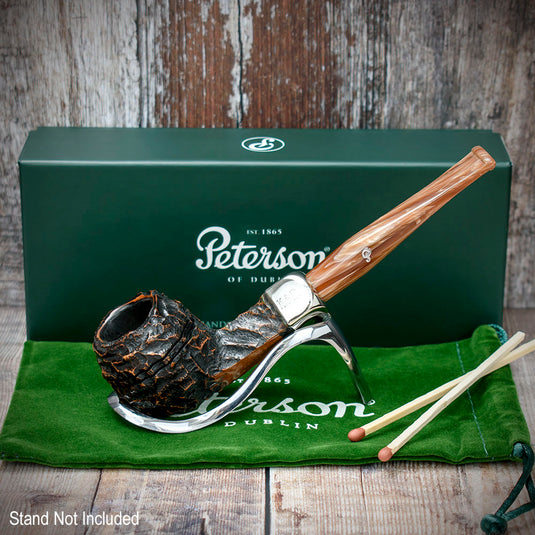 Derry Rusticated Briar Pipe By Peterson of Dublin - Shape 150 (9mm)