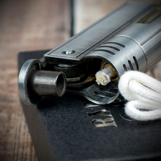 Rattray's Steam Punk Petrol Lighter - Chrome Finish