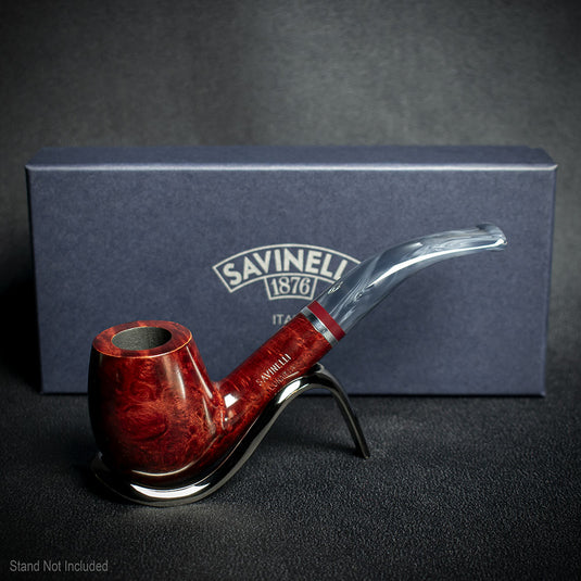 Savinelli Lunaria Smooth Briar Smoking Pipe - Shape 670 6mm