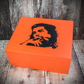 Cigar Humidor "Che Guevara" Red Matte - 40 Cigars Capacity