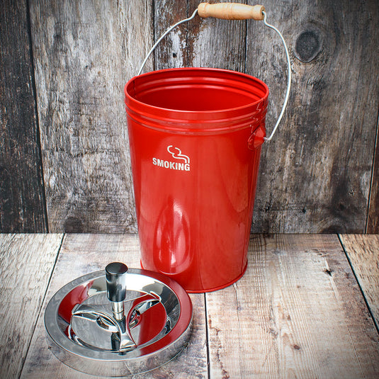 Spinner Ashtray - Red Bucket