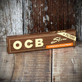 OCB Kingsize Slim Virgin Rolling Papers & Tips - Single Pack