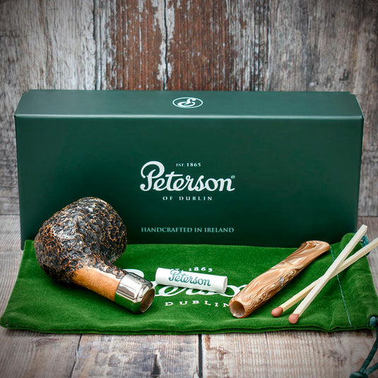 Derry Rusticated Briar Pipe By Peterson of Dublin - Shape 606 (9mm)