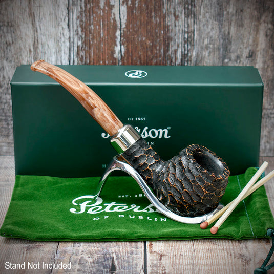 Derry Rusticated Briar Pipe By Peterson of Dublin - Shape 408 (9mm)