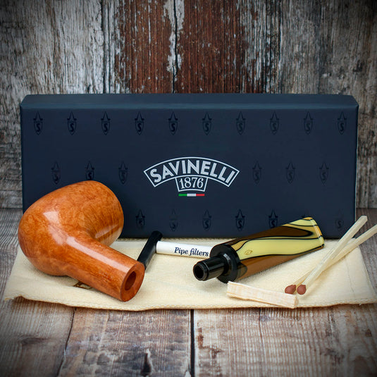 Savinelli Paloma Smooth Brown 101 - 6mm Briar Pipe