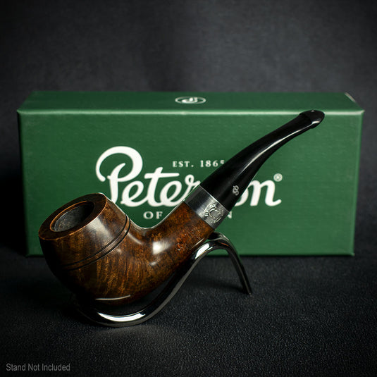 Peterson of Dublin Sherlock Holmes Briar Smoking Pipe Dark Series - Deerstalker Smooth Deerstalker