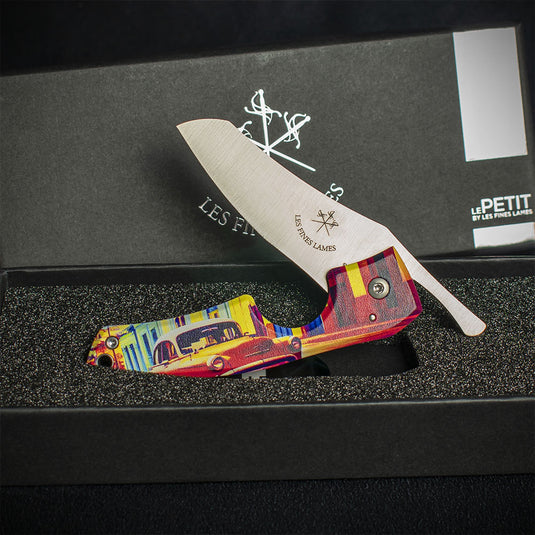 Les Fines Lames Le Petit Cigar Cutter & Knife - Havana Streets - Almendron