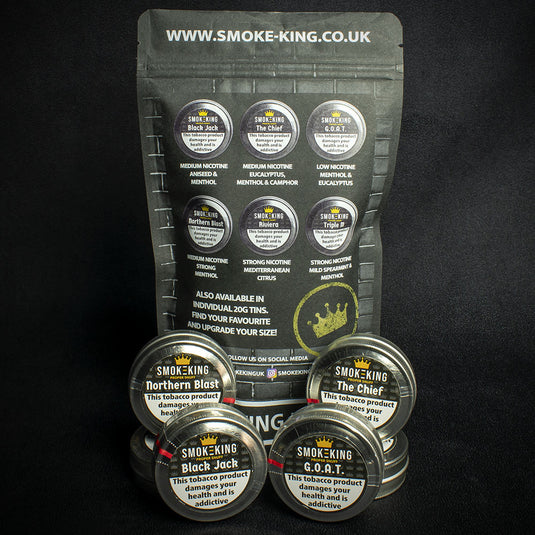 Smoke-King Proper Snuff - 6 Tin Sample Pack