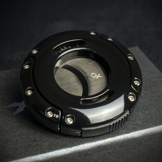 Xikar XO Double Blade Cigar Cutter - Black on Black