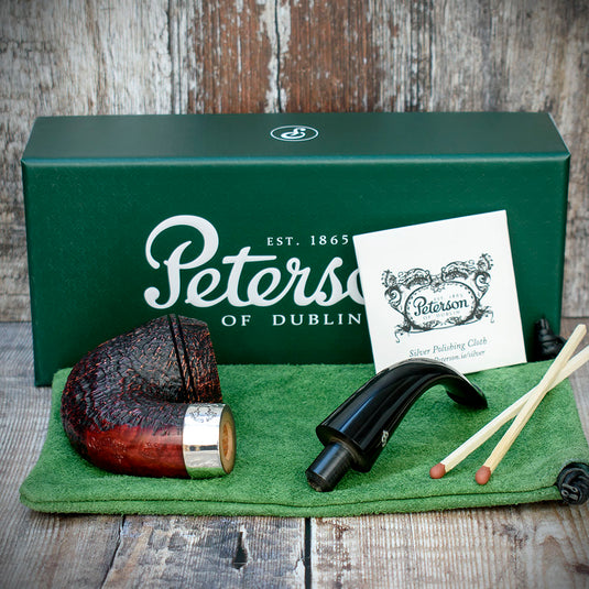 Sherlock Holmes Baskerville (Red Sandblast) by Peterson of Dublin Briar Pipe