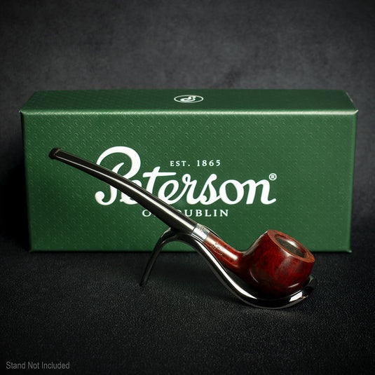 Peterson of Dublin Jnr. Terracotta Silver Mounted Prince Smoking Pipe