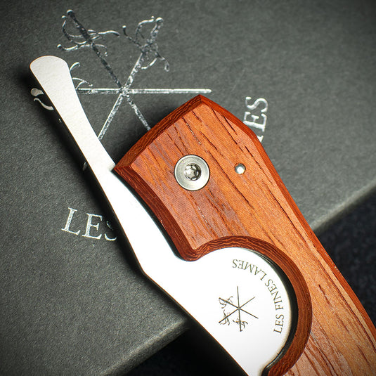 Les Fines Lames Le Petit Cigar Cutter & Knife - Classic Padauk