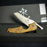Les Fines Lames Le Petit Cigar Cutter & Knife - Classic Acacia Burl