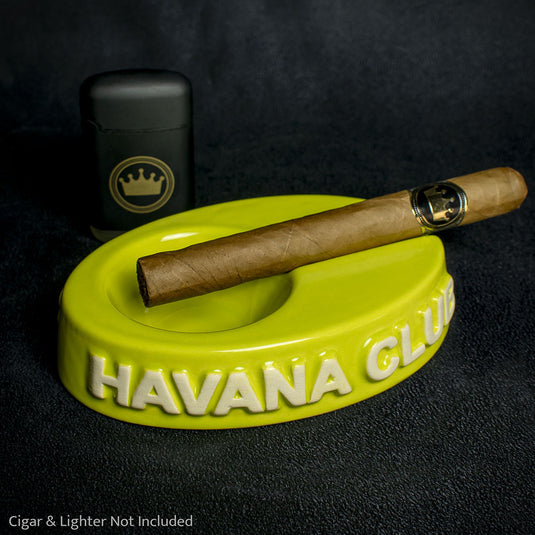 Havana Club Collection Ashtray - El Chico Single Cigar Ashtray - Fennell Green