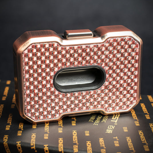 Honest "V" Cigar Cutter - Rose Check