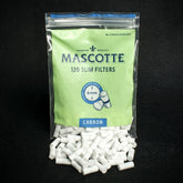 Mascotte Carbon Slim Filter Tips - 120 Pack