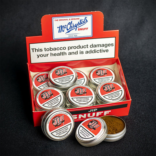 McChrystal's JIP Mentholated Snuff 4.4g Small Tin - Box of 12
