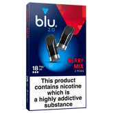 Blu 2.0 Berry Mix Vape Pods 18mg/ml 2 Pack