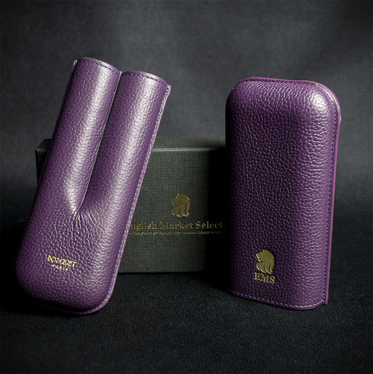 Bosquet EMS Leather Cigar Case (Limited Edition) Violet