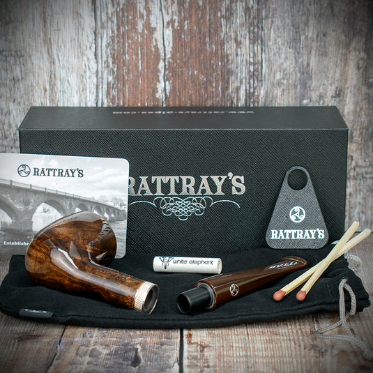 Rattray's Dark Ale Briar Smoking Pipe - Shape No.109