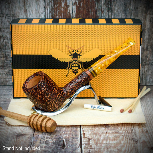 Savinelli Miele Rusticata Brownblast 111 - 6mm Briar Pipe