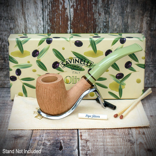Savinelli Oliva Natural Rustic 606 - 6mm Pipe **DISC**